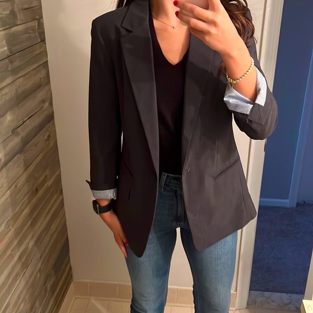 Womens dark gray blazer